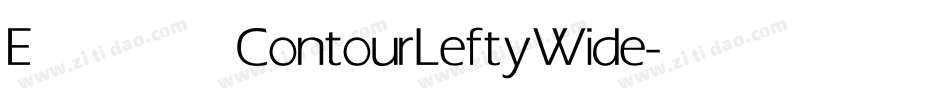 Eras Contour Lefty Wide字体转换